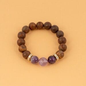 Agate and Amethyst Bracelet