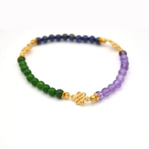 Alpha & Omega Eternal knot  Bracelet-small single strand