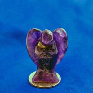 Amethyst Crystal Angel 1 1/2 Inches