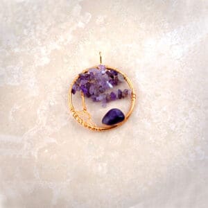 Amethyst Tree Pendant