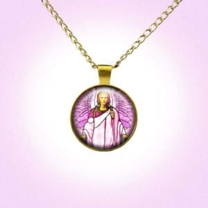 Archangel Chamuel Pendant W 10"Chain