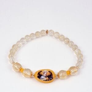 Archangel Jophiel Bracelet Citrine Yellow Jade