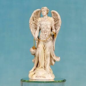 Archangel Jophiel Statue 5" Resin Ivory statue