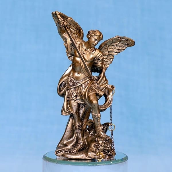 Archangel Michael 5-Inch Bronze Resin Statue