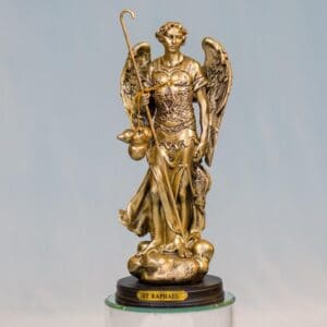 Archangel Raphael Resin Statue  9-Inch