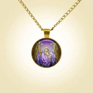 Archangel Uriel Pendant w Chain
