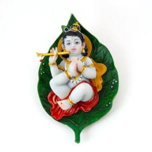 Baby Krishna on a Leaf