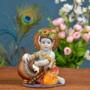 Baby Krishna Stealing Butter