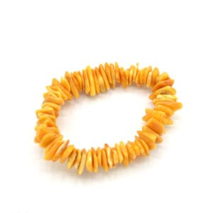 Beeswax Amber Opaque Bracelet