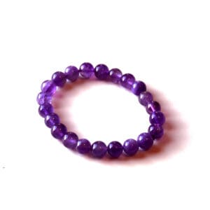 Amethyst bracelet 8 mm