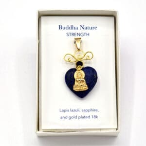 Buddha Heart Pendant with Lapis
