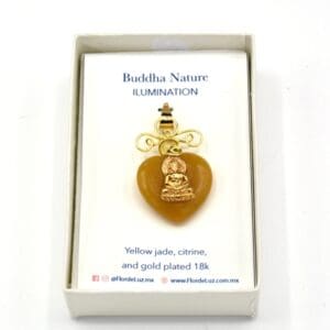 Buddha Nature Pendant with Yellow Jade