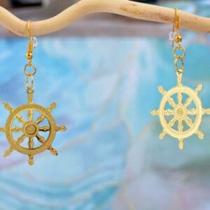 Buddhist Wheel Earrings