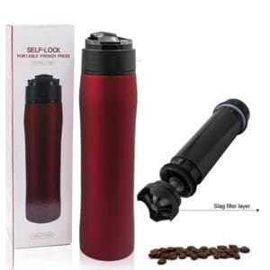Cold Brew and Hot Coffee French Press Travel Thermos