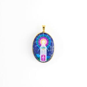Divine Self Cameo pendant 1" x 3/4" x 1/4"