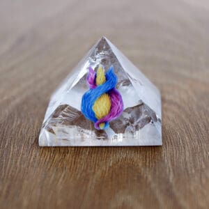 Divine Spark quartz Pyramid