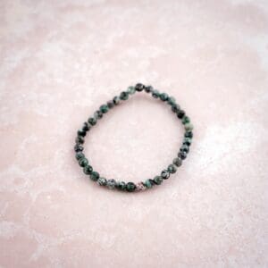 Emerald Bracelet, raw unpolished faceted 5 mm