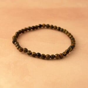 Faceted Earth-Colored Bracelet