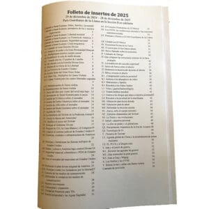 Folleto de insertos de 2026
