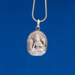 Green Tara Finished detail resin Pendant