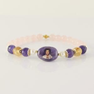 Guru Ma Bracelet with amethyst and rose quartz