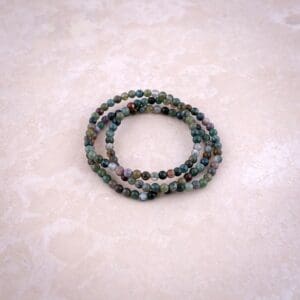 Indian Agate Bracelet-set of three