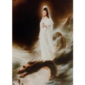 Kuan Yin on a Dragon