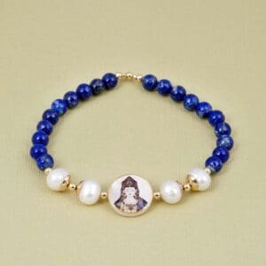 Kuan Yin Vaidurya Lapis Bracelet