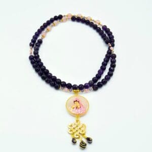Kuan Yin's Crystal Rosary with Amethyst and Rose Quartz