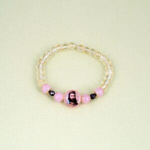 Kuthumi Bracelet with Citrine, Rose Quartz & Gold Plated 18K