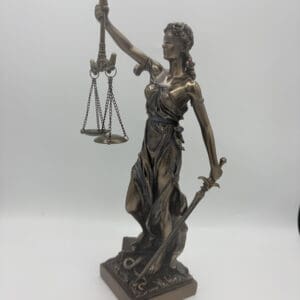 Lady Justice Bronze Standing 15" tall