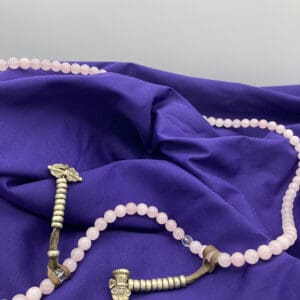 Mala Counters, Gold and Silver Colored White Metal Lg