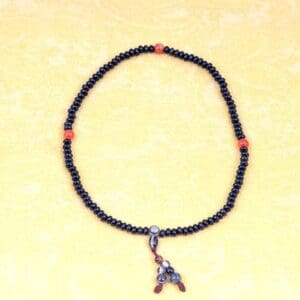 Mala Dark Reddish probably oynx Gemstone