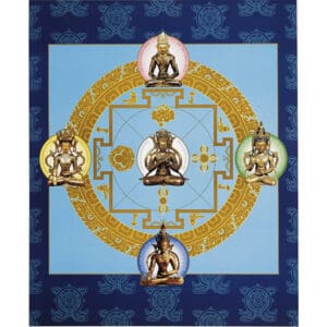 Mandala Of The Five Dhyani Buddhas - 19 x 23 poster