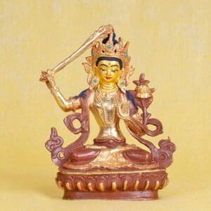 Manjushri Gilded 6 Inches