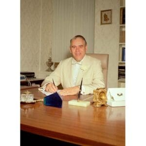 Mark at La Tourelle at Desk