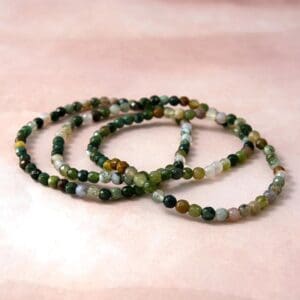 Mixed Gem Bracelets, Set of Three