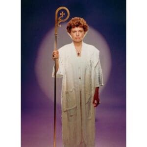 Mother with bishop's staff 5 x 7