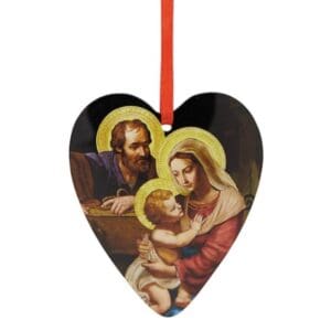 Nativity Heart Ornament