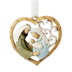 Nativity Ornament Heart