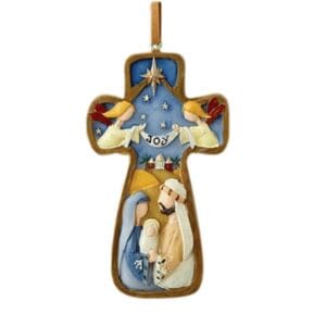 Nativity Ornament Joy Cross