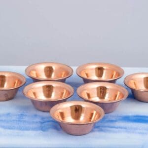 Offering Bowls Set of Seven Copper Small