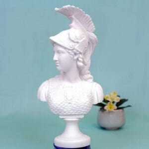 Pallas Athena Statue Bonded Marble Bust