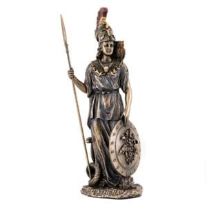 Pallas Athena w Spear & Shield, Bronze