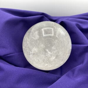 Quartz clear sphere 3.5" inches