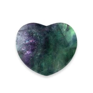 Rainbow Flourite Heart-1" to 1.5"