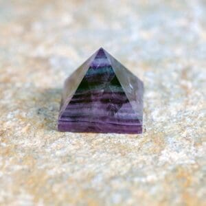 Rainbow Fluorite Pyramid