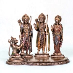 Rama Sita Laksmana Hanuman Bronze Resin