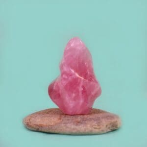 Rose Quartz Flame 4 1/2 Inches