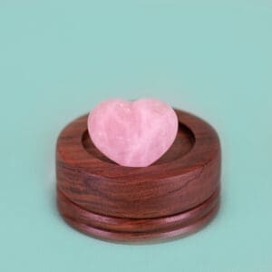 Rose Quartz Heart 2"